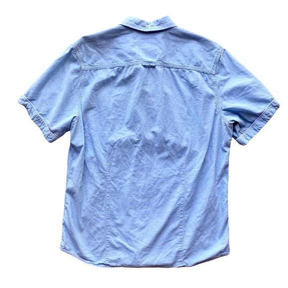 Men's XL Buffalo by David Bitton Button Up Shirt Denim Chambray - Picture 3 of 3